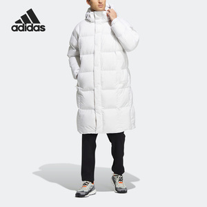 Adidas/阿迪达斯官方正品冬季新款男女户外运动长款羽绒服HN2128