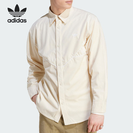 Adidas/阿迪达斯官方正品三叶草男子时尚运动长袖衬衫外套IM4444