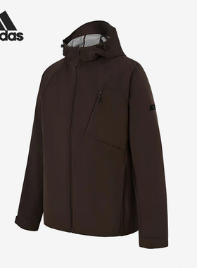 Adidas/阿迪达斯正品春秋男士拉链复古简约经典户外夹克KG8960