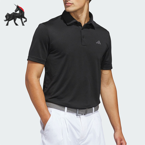 Adidas/阿迪达斯正品夏季男士简约高尔夫针织短袖POLO衫JY5480