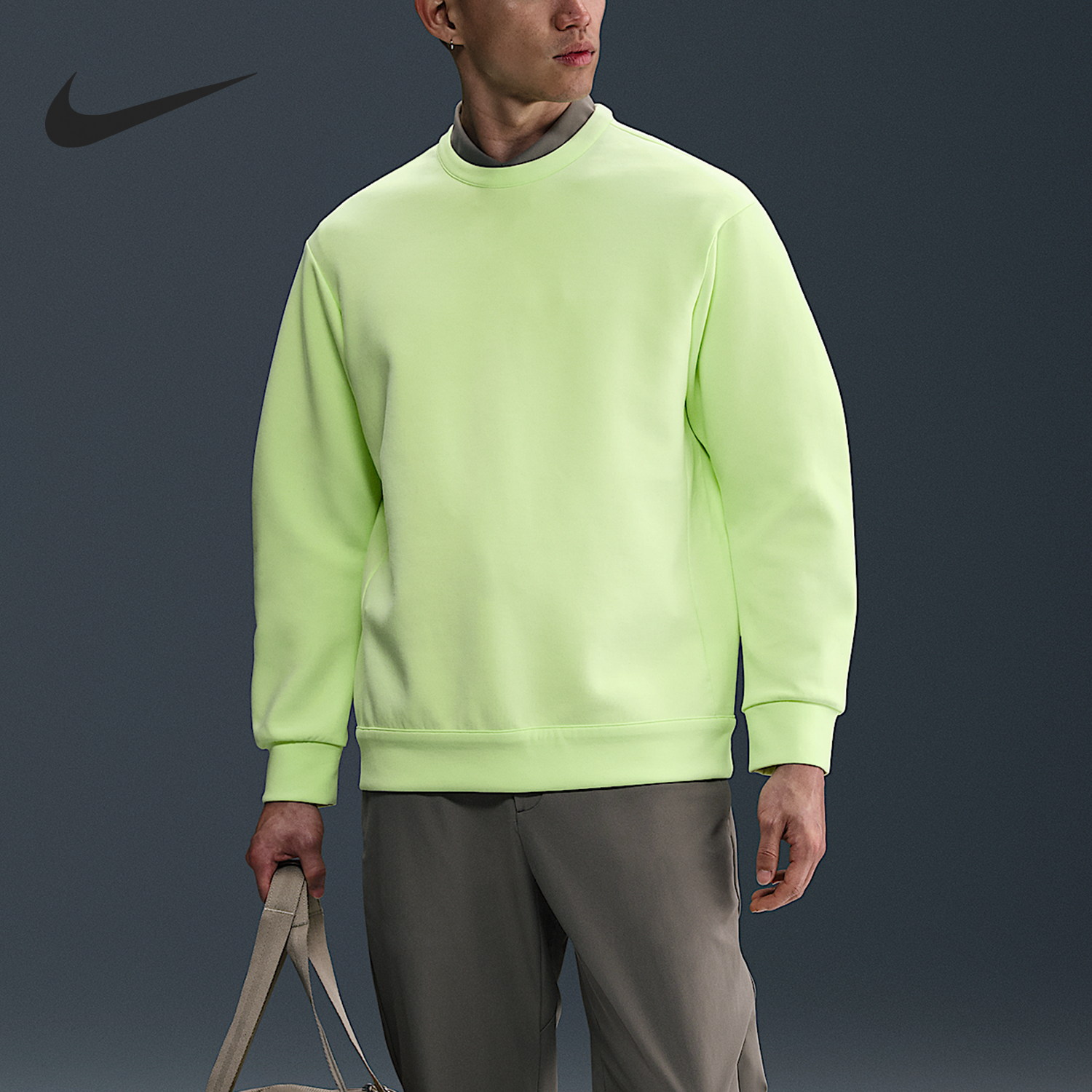 Nike/耐克正品2025冬季男士圆领立体剪裁运动卫衣HQ6965-701