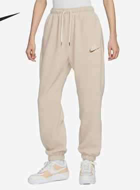 Nike/耐克官方正品新款女子休闲透气束脚针织运动长裤 FD4069-126