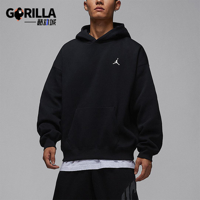 Nike/耐克正品JORDAN男士休闲连帽套头刺绣运动卫衣IB7236-010