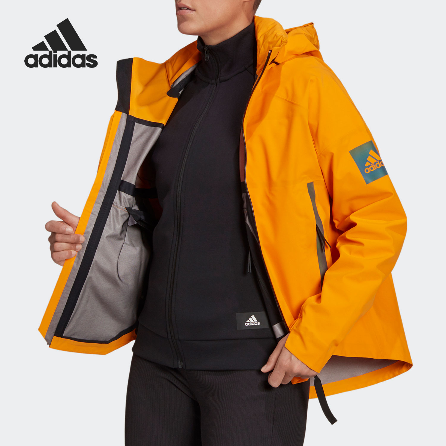 Adidas/阿迪达斯正品 W MYSHELTER 女子休闲运动夹克 GQ2400