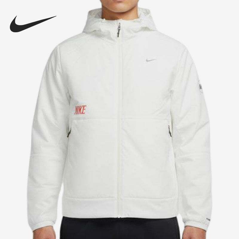 Nike/耐克官方正品S新款男白色轻盈防风简约连帽夹克IQ3715-13