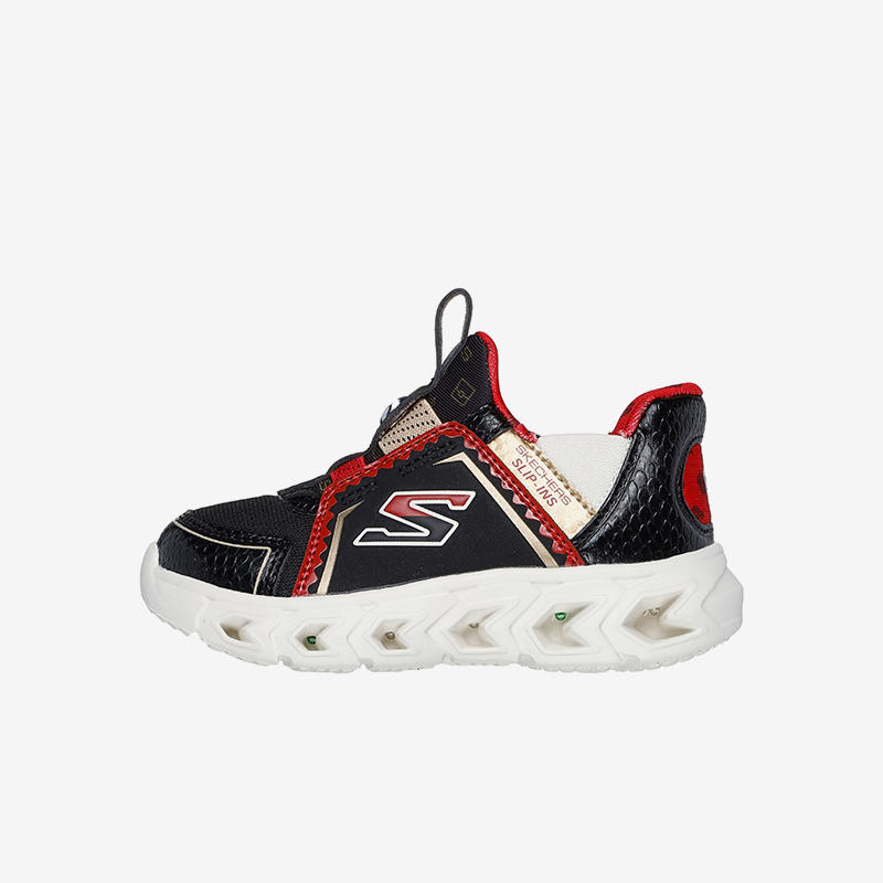 Skechers/斯凯奇正品2024新款小童轻便拼接低帮一脚蹬休闲鞋