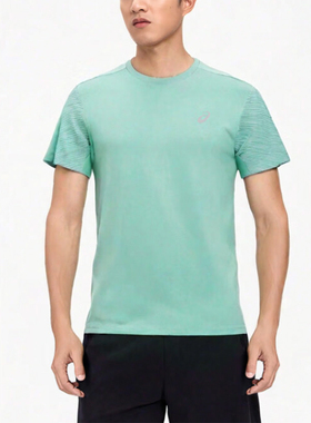 Asics/亚瑟士正品2025新款男子户外运动训练短袖T恤2011D326-300