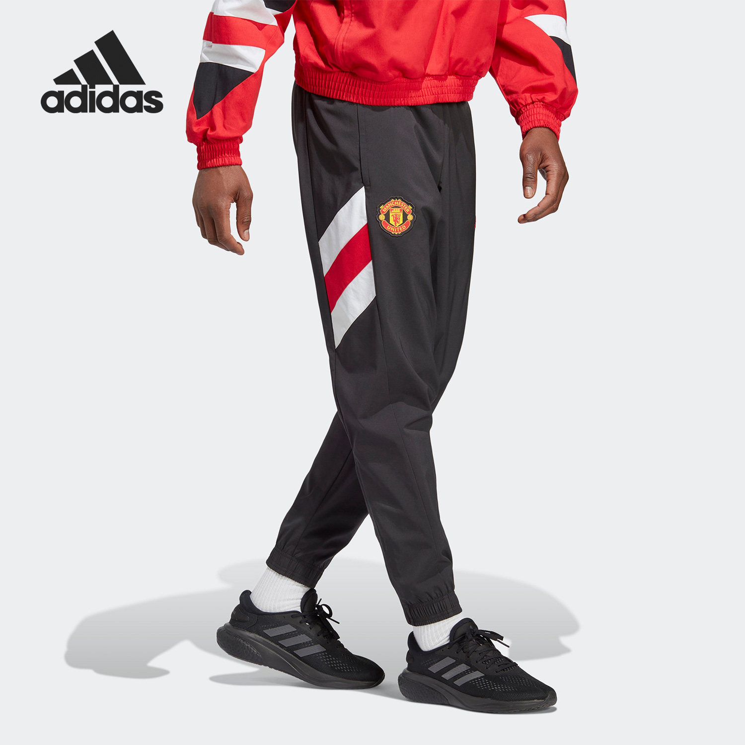 Adidas/阿迪达斯正品曼联足球男子休闲文化运动长裤HT1993