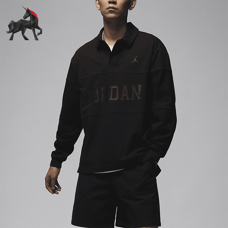 耐克男士透气长袖POLO衫