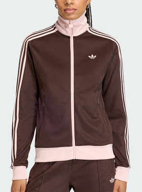 Adidas/阿迪达斯正品三叶草女士休闲拼接经典运动日常外套KD3742