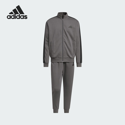 Adidas/阿迪达斯官方正品新款男女时尚简约休闲长袖套装JZ0102