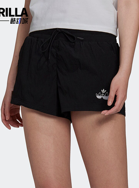 Adidas/阿迪达斯正品三叶草女士系带宽松时尚经典短裤H17937