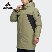 男子中长款 冬季 保暖连帽羽绒服HA1173 阿迪达斯正品 Adidas