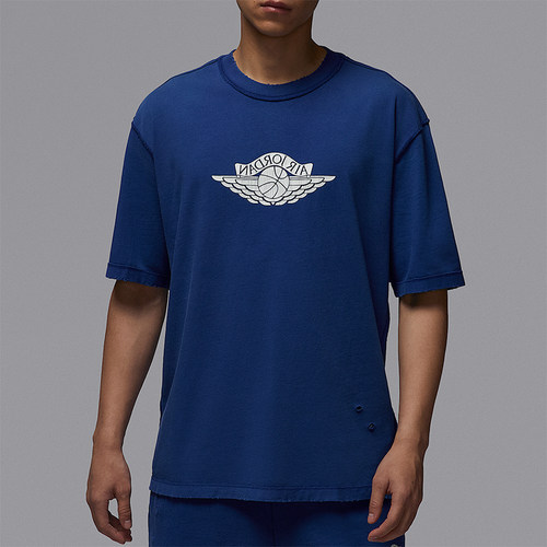 Nike/耐克正品JORDAN男士复古透气针织经典运动短袖IB3131-485