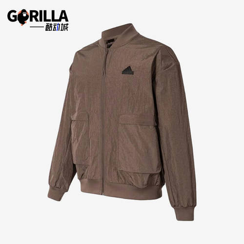 Adidas/阿迪达斯正品新款男士拉链复古宽松夹克外套IY1503