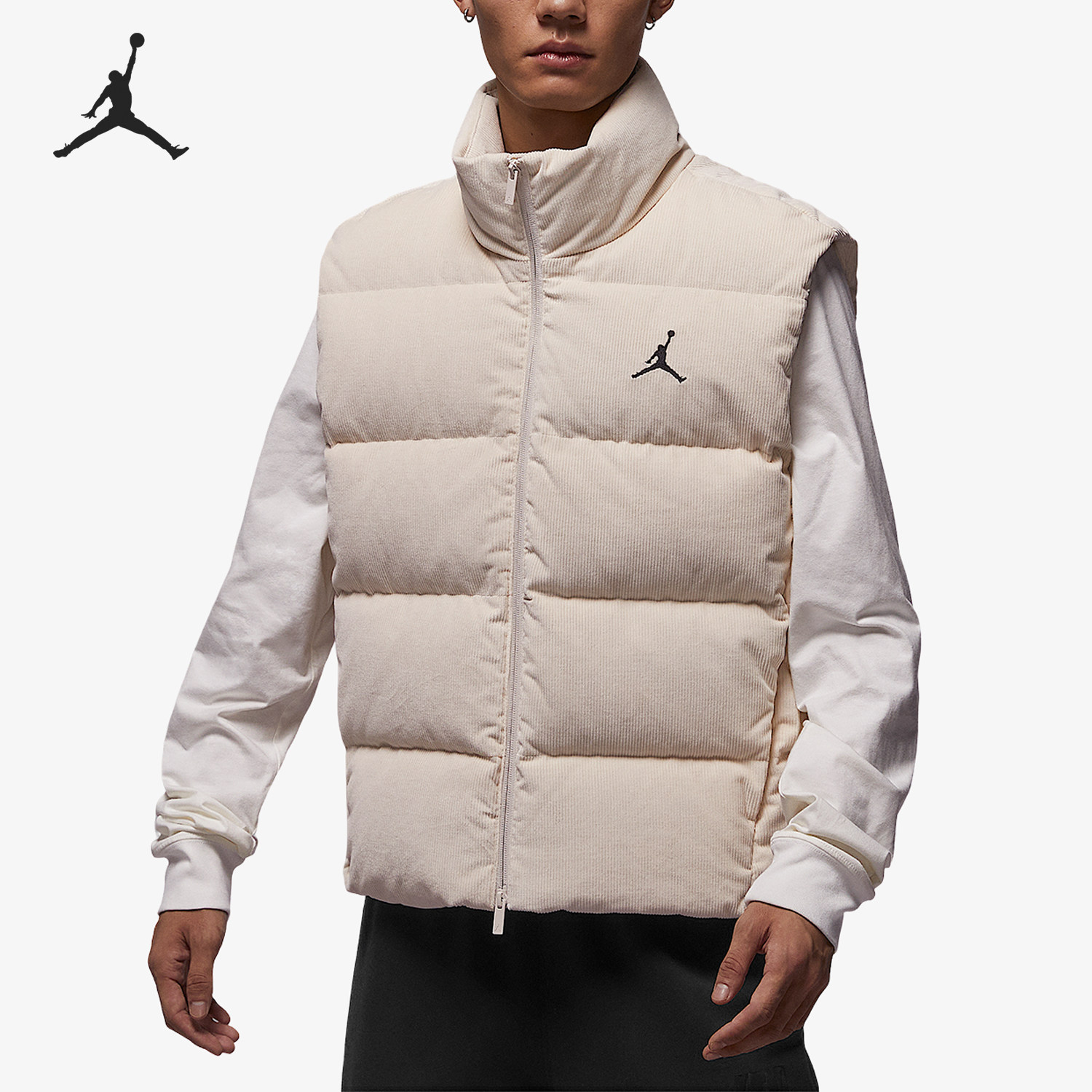 Nike/耐克官方正品JORDAN男士立领防风保暖羽绒马甲HV0535-104