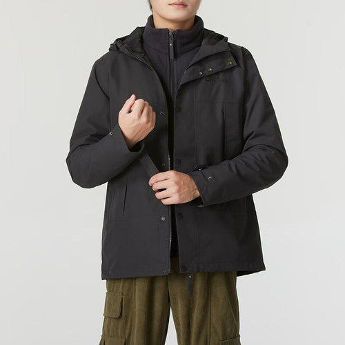 Jack wolfskin/狼爪正品时尚三合一男士抓绒夹克5123251-6350