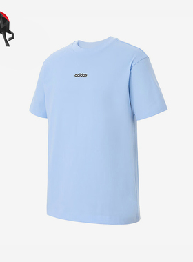 Adidas/阿迪达斯正品2025男士日常圆领套头透气运动短袖KB9468