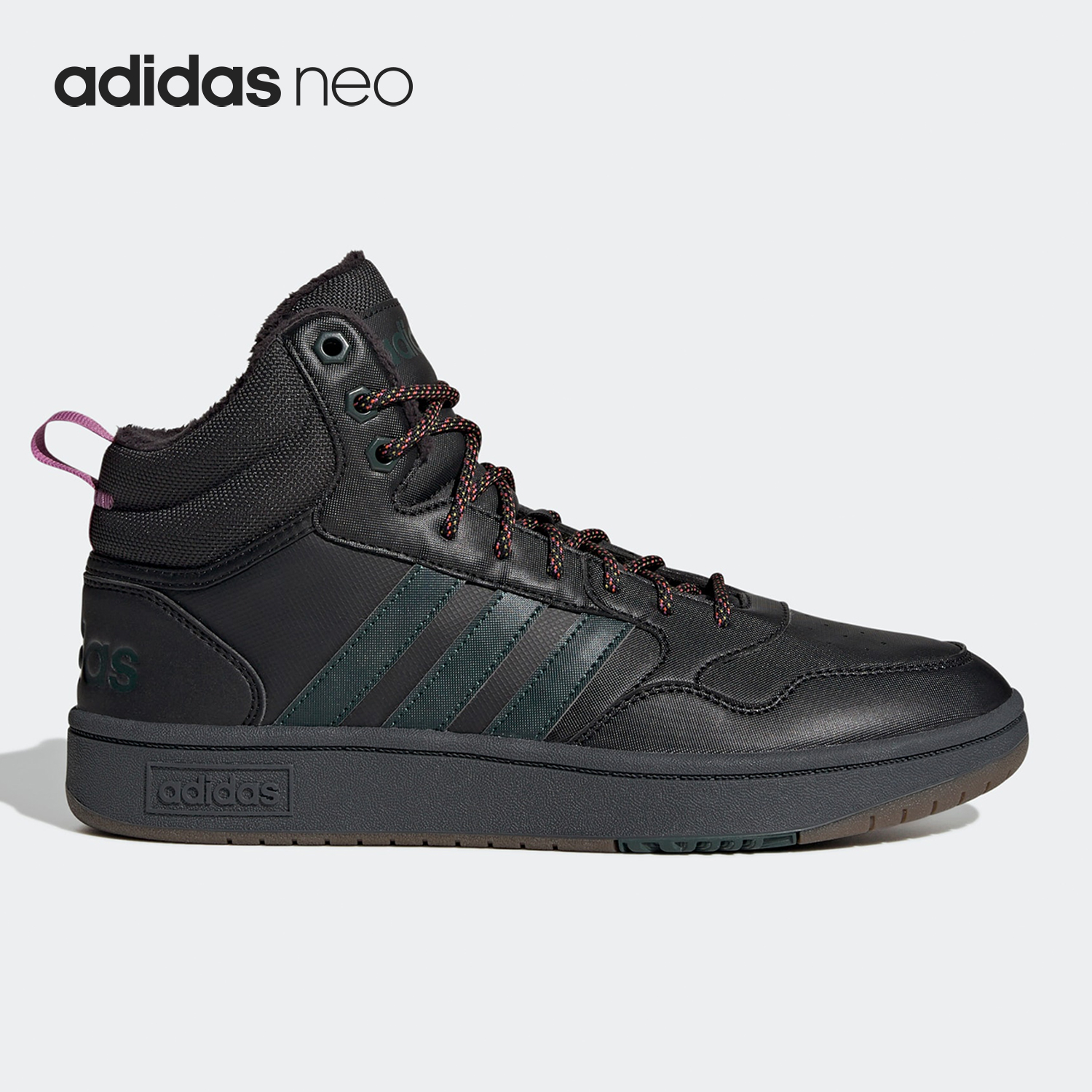 Adidas/阿迪达斯正品Neo Hoops 3.0男女加绒高帮板鞋GZ6681