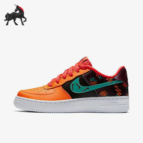 Nike/耐克正品Air Force 1 GS女子大童经典透气鸳鸯鞋AT3407-600