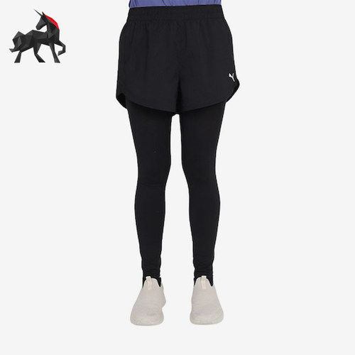 Puma/彪马正品女士经典简约中腰透气训练运动短裤527353-01