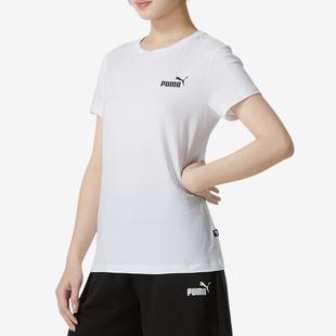 彪马官方正品 新款 Puma 2024夏季 女士针织简约短袖 T恤630561