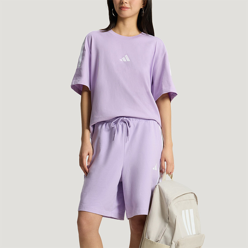 Adidas/阿迪达斯正品夏季男女运动休闲经典短袖短裤套装KX0522