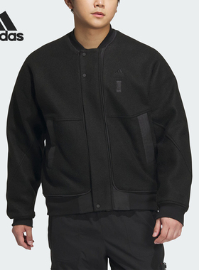 Adidas/阿迪达斯官方正品冬季新款男子宽松加绒针织外套IP4910