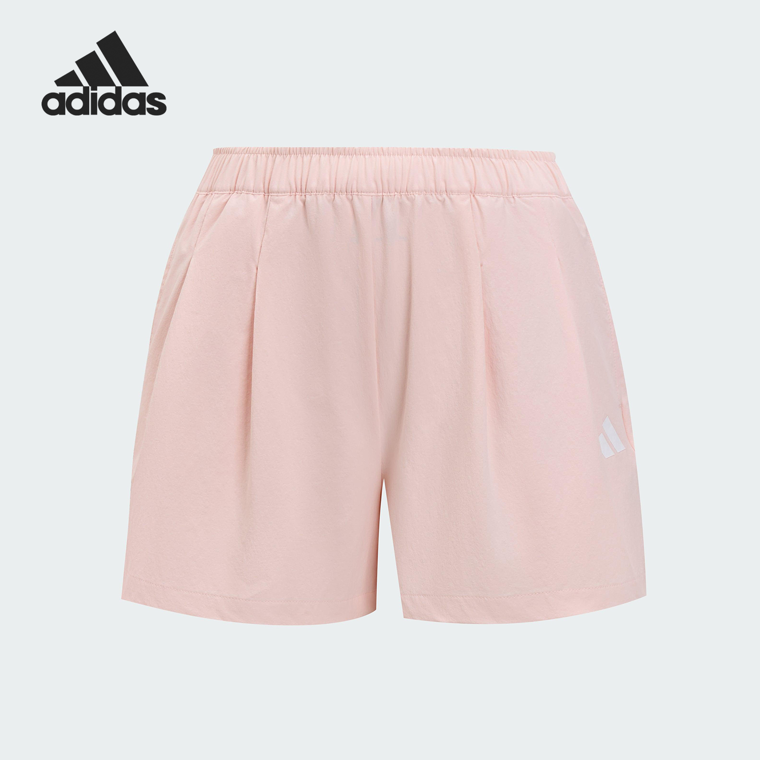 Adidas/阿迪达斯正品2025夏季款儿童运动休闲宽松短裤KG3124