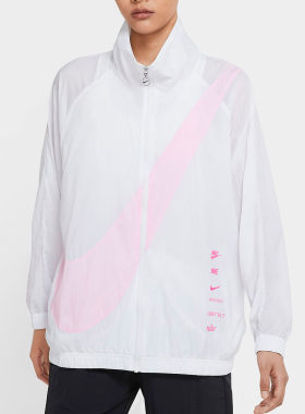 耐克女子大LOGO运动夹克外套