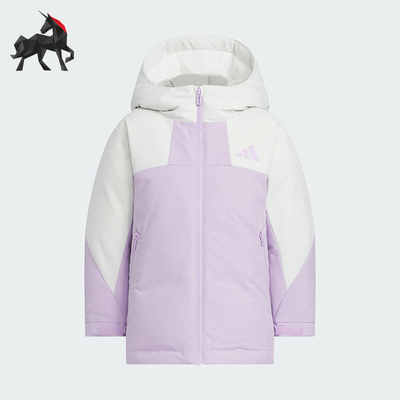 Adidas/阿迪达斯正品LK DOWN PARKA儿童连帽休闲保暖羽绒服KC5415