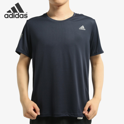 Adidas男子透气休闲运动短袖