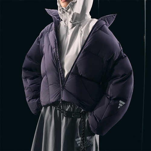 Adidas/阿迪达斯正品冬季女士耐穿宽松保暖立领日常羽绒服KH1471