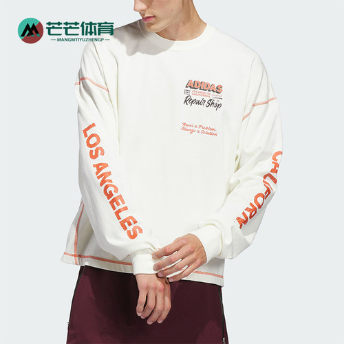 Adidas/阿迪达斯正品三叶草WILSHIRELST-SHIRT经典长袖T恤JX6142