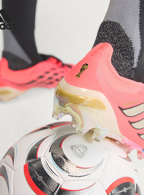 Adidas/阿迪达斯正品男女同款人造草皮短钉翻折足球鞋HP9971