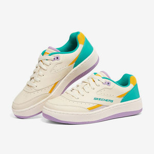 Skechers/斯凯奇正品女子时尚撞色平底运动休闲舒适低帮板鞋