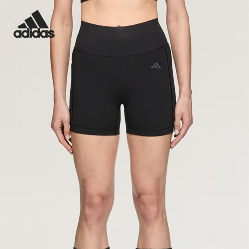 Adidas/阿迪达斯正品夏季女士吸湿排汗高腰经典松紧短裤KD6094