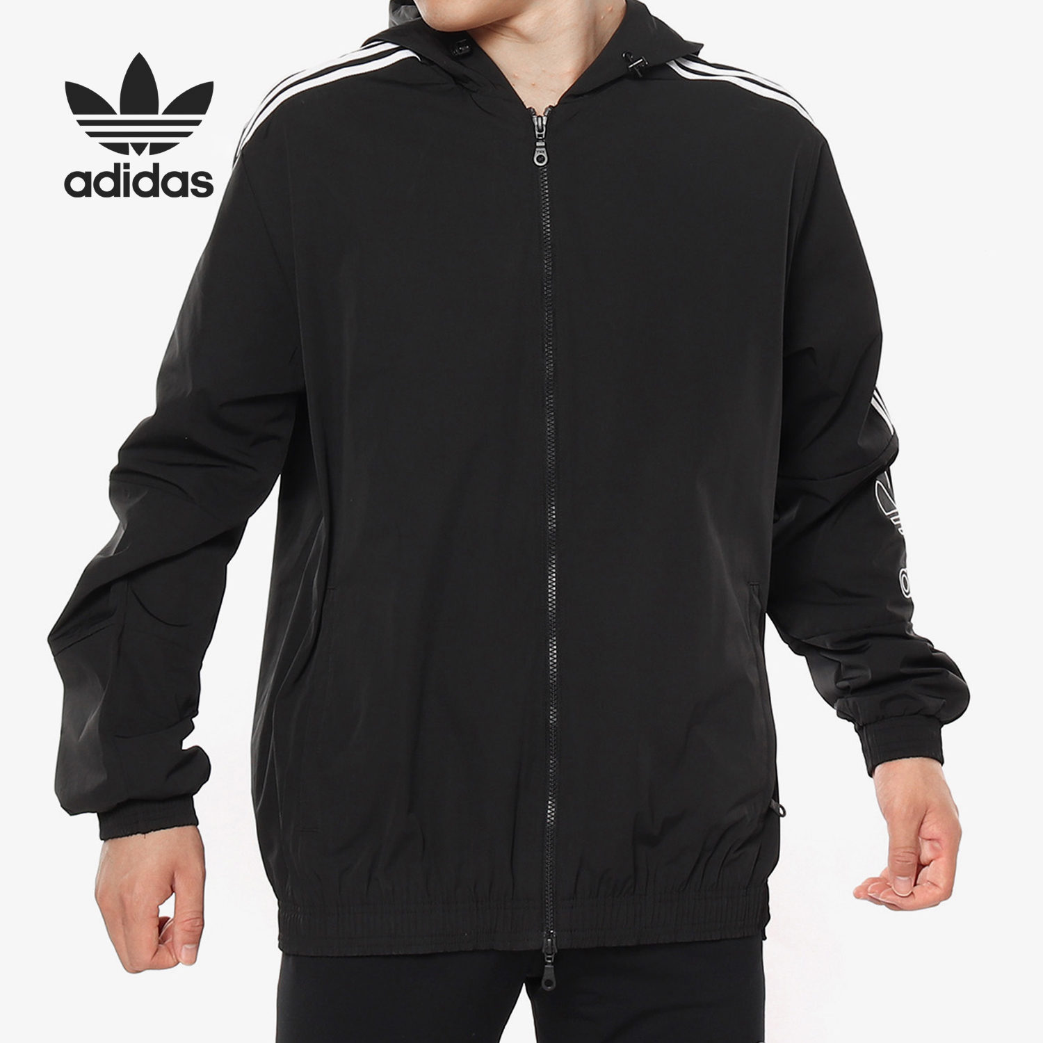 Adidas/阿迪达斯正品 三叶草 OUTLINE WB 男子休闲运动外套EB4086