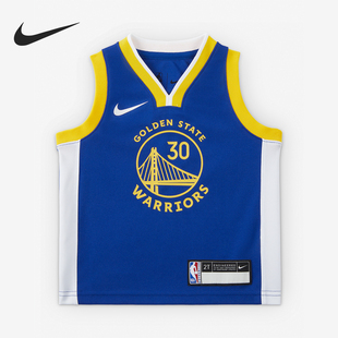 Nike/耐克正品赛季金州勇士队NBA婴童透气运动球衣FZ1183-495