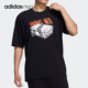 26夏季 男子短袖 圆领健身运动T恤H59447 阿迪达斯正品 Adidas