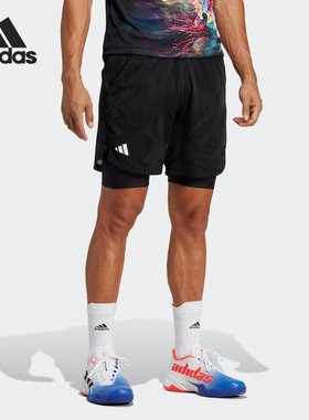 Adidas/阿迪达斯官方正品新款男子透气休闲运动训练短裤HT7218