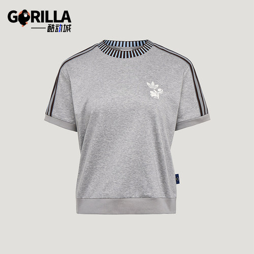 Adidas/阿迪达斯正品女士休闲舒适透气套头运动短袖T恤KY8316