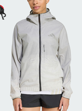 Adidas/阿迪达斯正品TEREXTEREX新款女浅灰色经典夹克外套JY4093