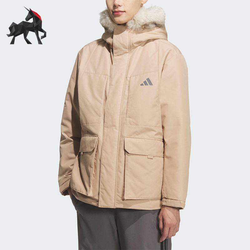 Adidas/阿迪达斯正品V PARKA DOWN男女运动梭织保暖羽绒服KQ5510