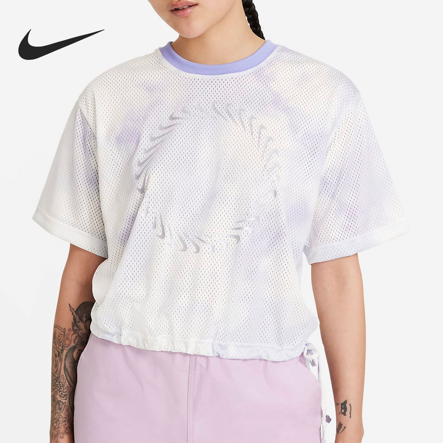 耐克2021年夏季透气圆领运动t恤