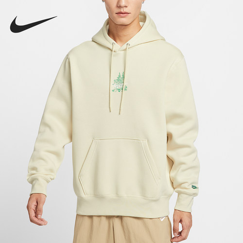 耐克男士休闲加绒连帽针织卫衣