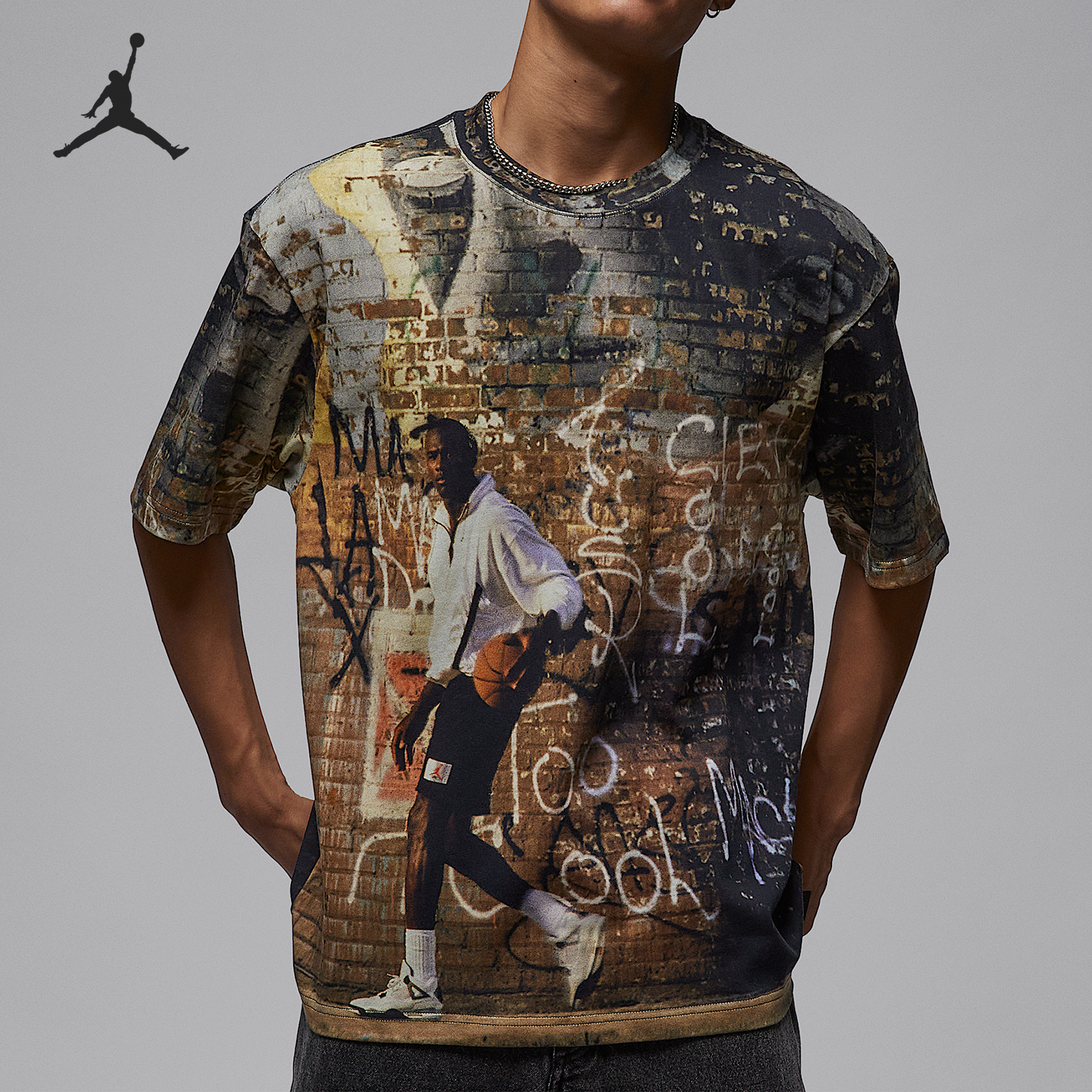 Nike/耐克正品Air Jordan 85男士复古潮流短袖T恤HQ9007-045