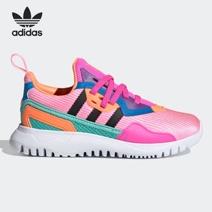 Adidas 三葉草休閑緩震大童訓練鞋 輕便運動鞋 FX5334 阿迪達斯正品