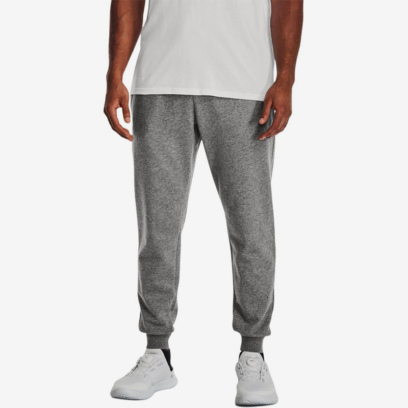 UA/安德玛正品2025新款男子户外休闲运动针织束脚长裤1379867-012