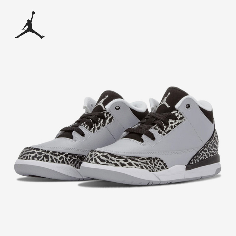 Nike/耐克正品 Air Jordan 3大童系带运动篮球鞋429487-004